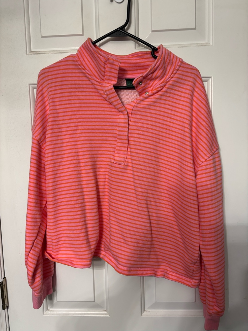VIRAL wild fable striped terry sweatshirt